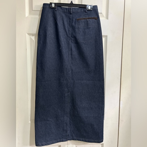 Eric Alexandre Long Denim Skirt in Size 34 - Picture 2 of 2